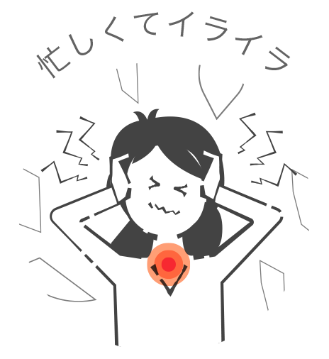 忙しくてイライラ